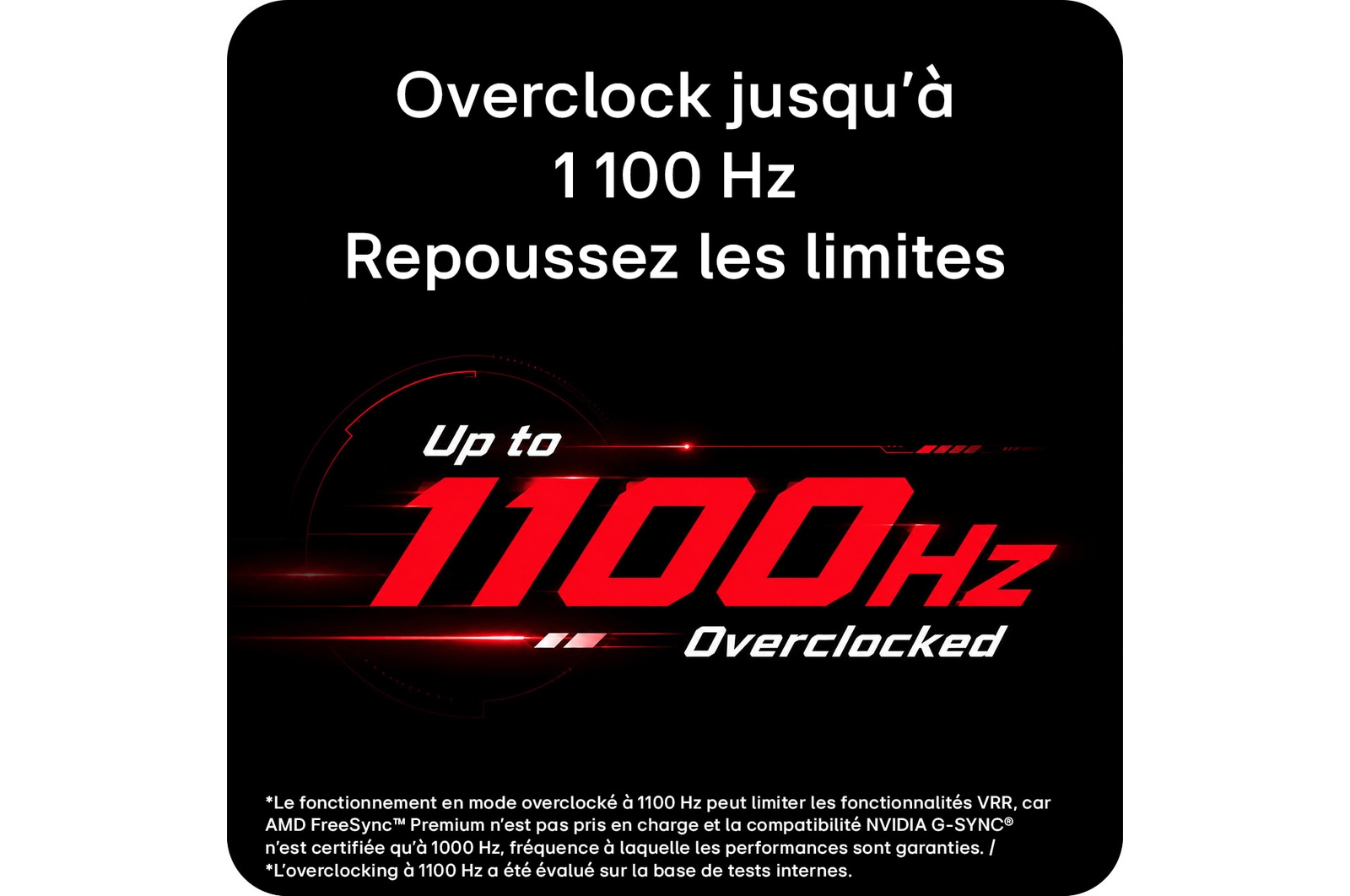 Moniteur pour jeu UltraGear G5 eSports 25 pouces (25G590B) avec 1 000 Hz natif en FHD et jusqu’à 1 100 Hz en overclock