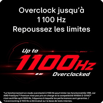 Moniteur pour jeu UltraGear G5 eSports 25 pouces (25G590B) avec 1 000 Hz natif en FHD et jusqu’à 1 100 Hz en overclock