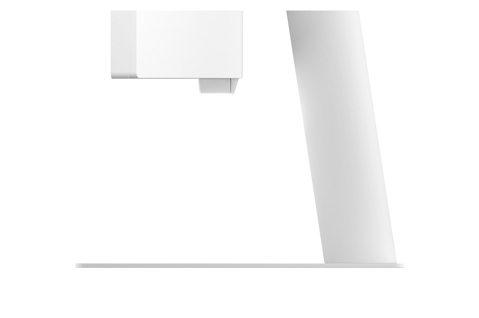 Side view of monitor stand