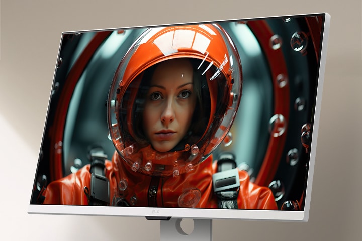 LG Smart Monitor utilisé pour regarder des films de manière immersive