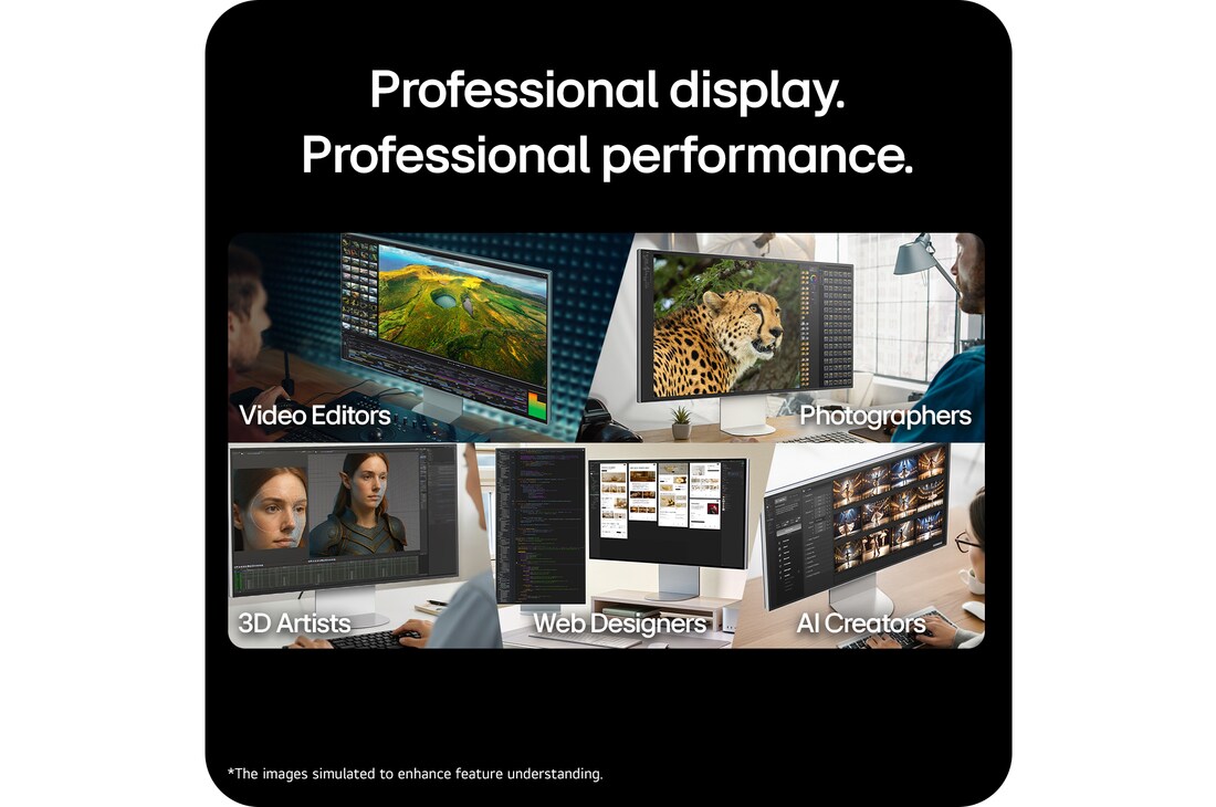 USP card: Professional display. Professional performance.