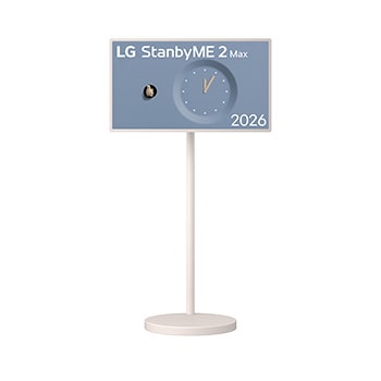 Vue avant de Écran mobile StanbyME 2 Max LX6 2026 de 32 pouces de LG 32LX6BWGA