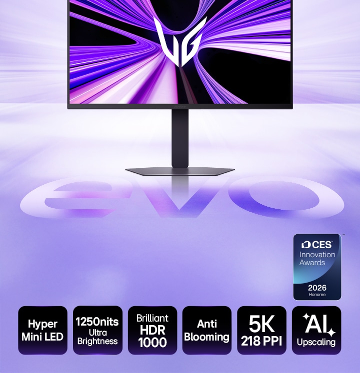 UltraGear evo GM9 de 27 pouces, moniteur de jeu Hyper Mini LED 5K (27GM950B) avec une luminosité ultra-élevée