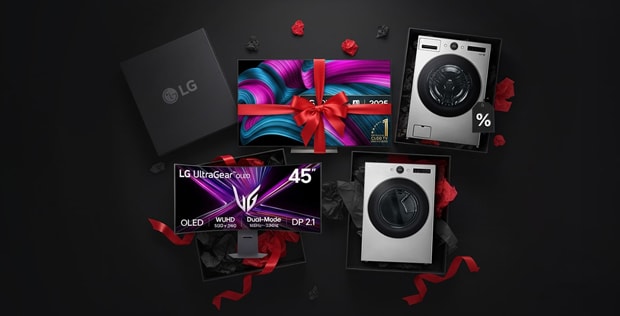 Images présentant les appareils électroménagers LG