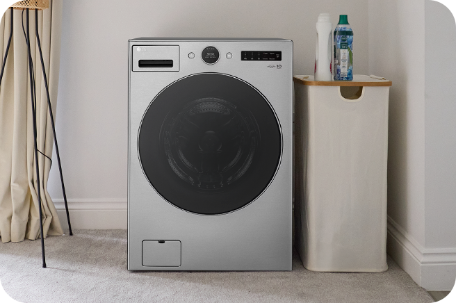 Image utilisant le lave-linge LG.