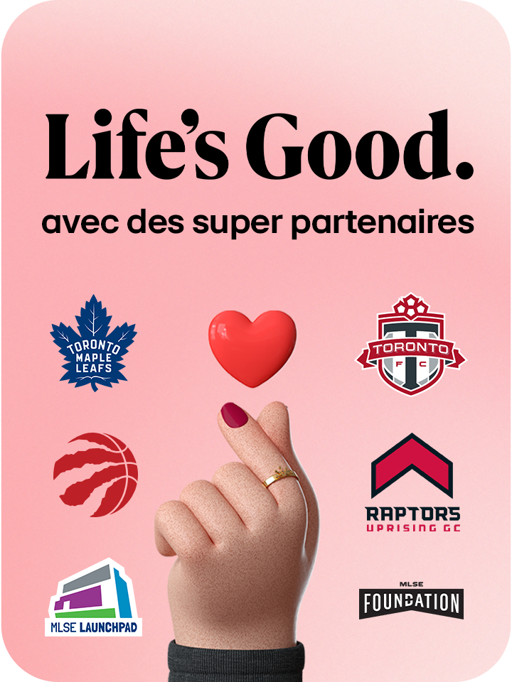 Les partenaires de LG entourent une main avec un cœur