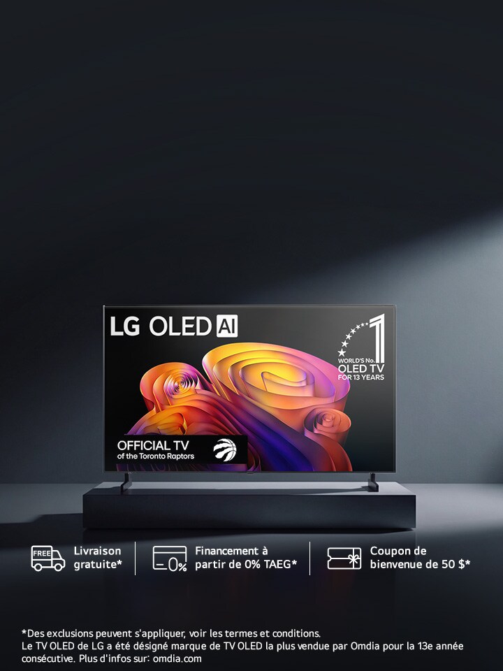 Qualité d’image primée avec LG OLED. Téléviseurs OLED dès 999,99 $.