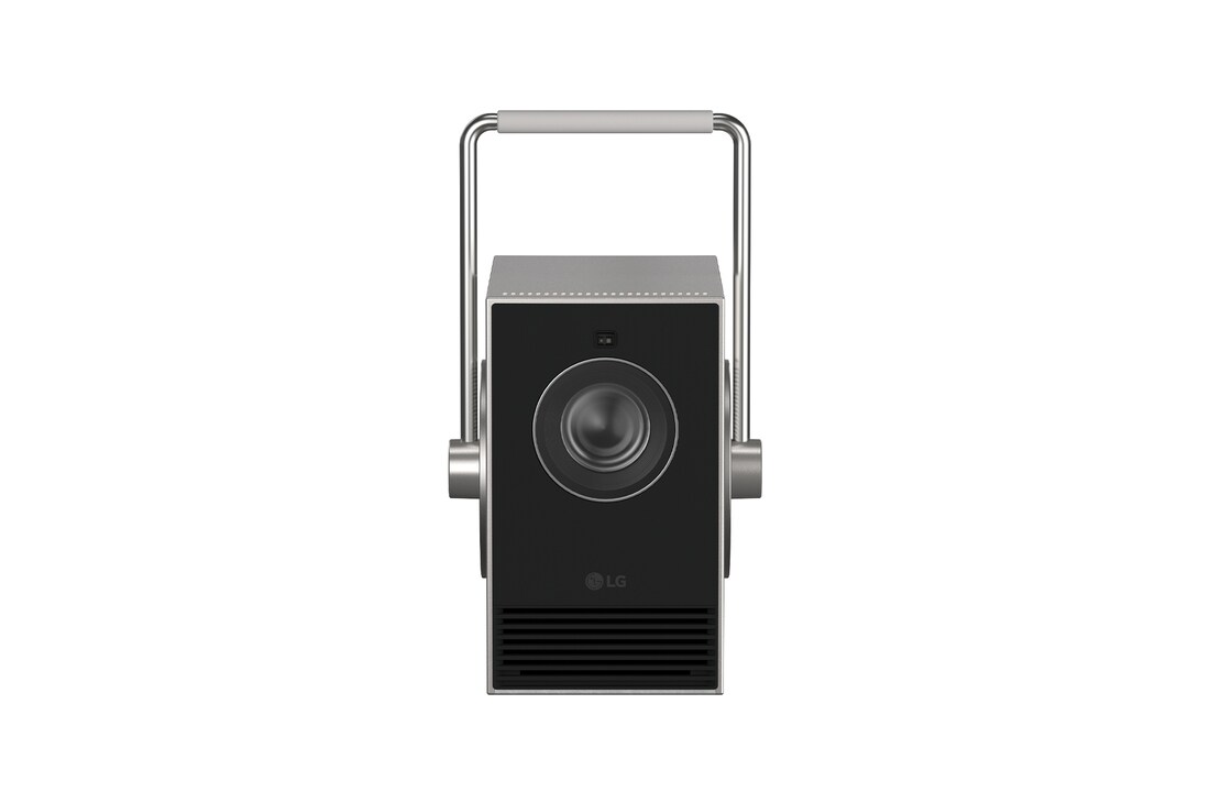 front view with handle and lens