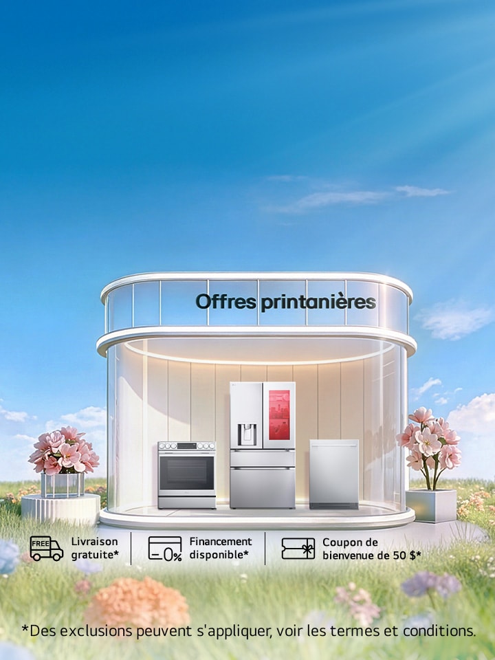 Livraison et reprise gratuites sur certains électros de cuisine, exclusivement sur LG.ca!