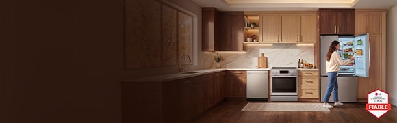 Économisez 300 $ à l’achat de 3+ électroménagers de cuisine, ou 100 $ à l’achat de 2. Livr. gratuite à l’achat de 2+.