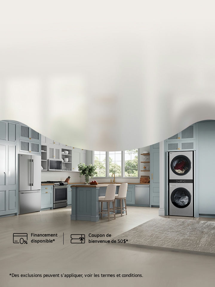 Économisez jusqu’à 1 000 $ sur LG STUDIO à l’achat de 3+, ou 500 $ pour 2.