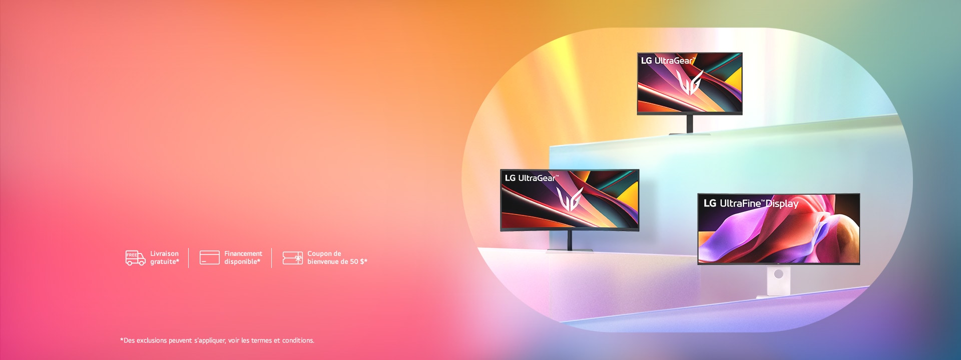 Les couleurs éclatantes des moniteurs LG durent toute la saison. Économisez jusqu’à 20 % sur certains moniteurs LG, seulement sur LG.ca.