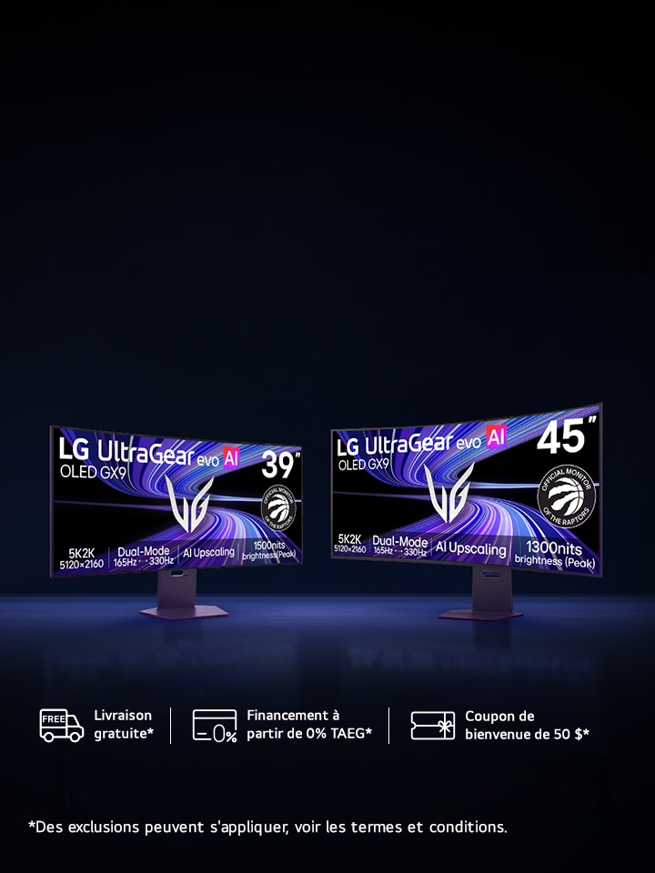 UltraGear™ OLED et économisez davantage. Économisez 50 $ de plus sur certains moniteurs de jeu OLED sélectionnés.