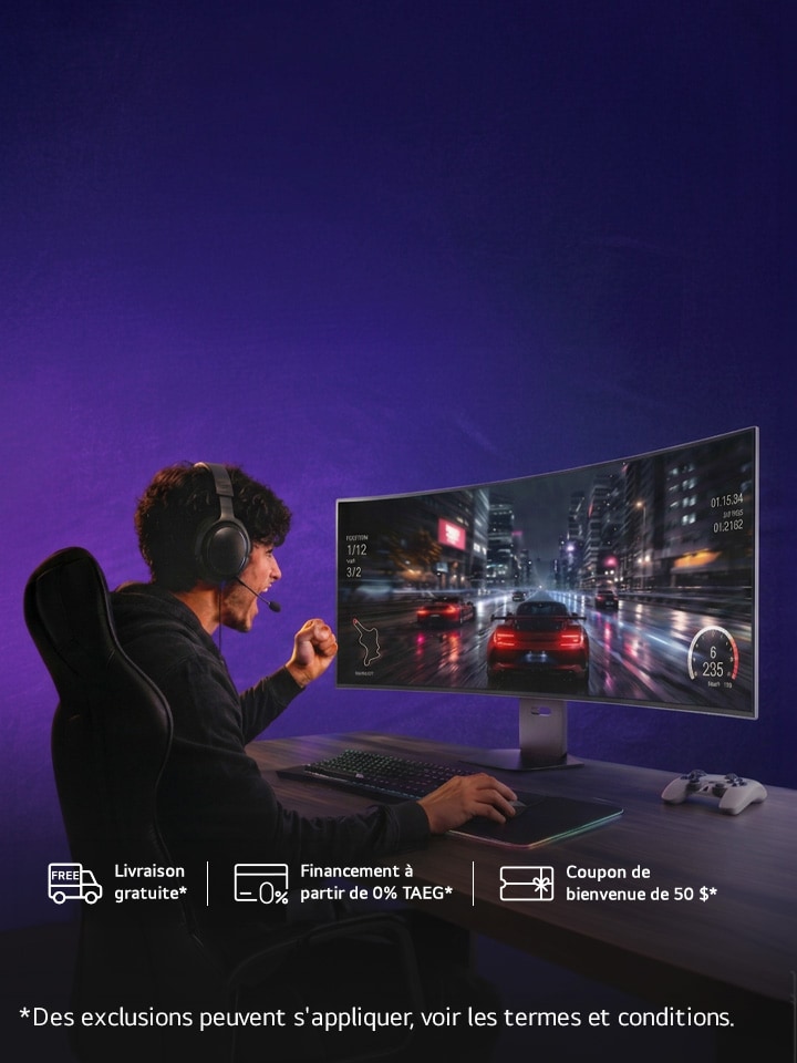 Excellez en classe. Dominez vos parties. Taux de rafraîchissement de 144 Hz et plus et HDR éclatant sur tous les moniteurs UltraGear™.