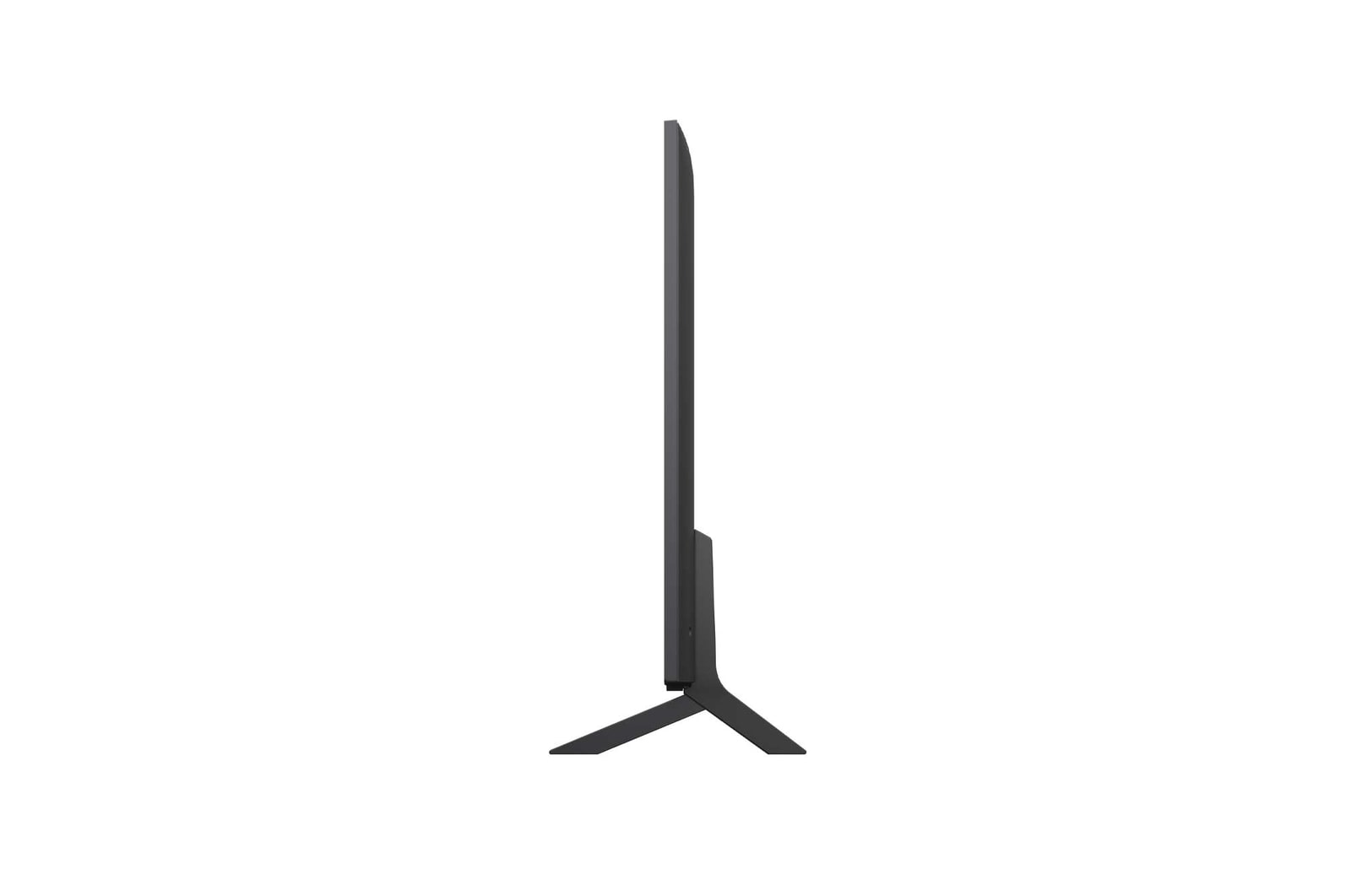 Linke Seitenansicht des LG NanoCell NANO90 TV.