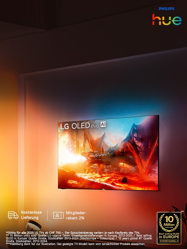 Ta TV, ta lumière, ton   expérience – LG & Hue