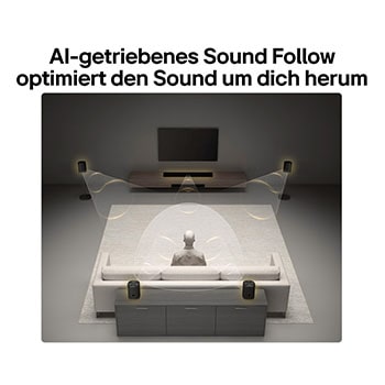USP-Karte: AI-gestütztes Sound Follow optimiert den Klang um dich herum