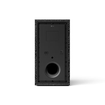 Rückansicht des Subwoofers