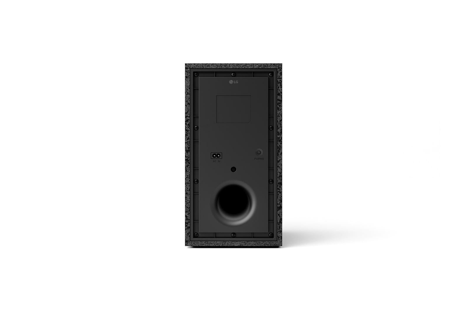 Rückansicht des Subwoofers