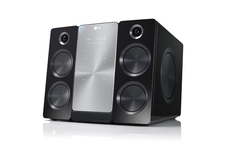 LG iPhone® kompatibles Micro-Hi-Fi-System mit USB-Anschluss inklusive Ladefunktion, MP3-Optimizer, FA166