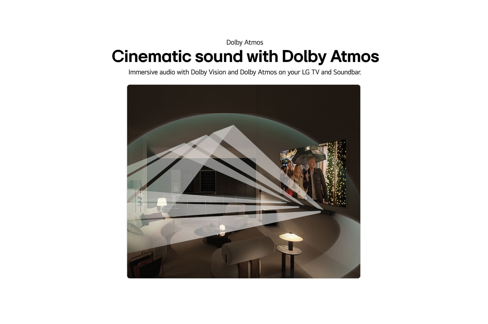 Lifestyle image of Cinematic sound with Dolby Atmos