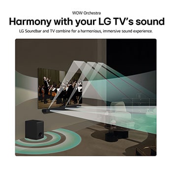 Lifestyle image of Harmony with your LG TV's sound