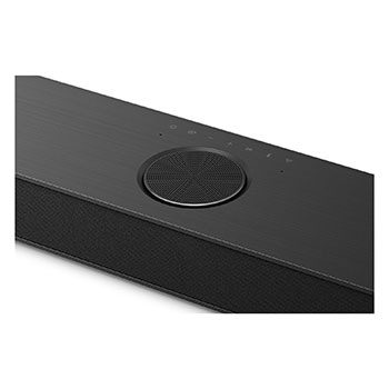 Angled view of the subwoofer
