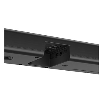 Detailed view of sound bar