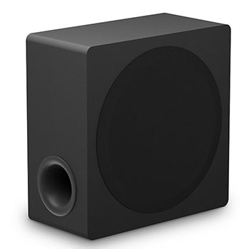 left side perspective view of sound bar