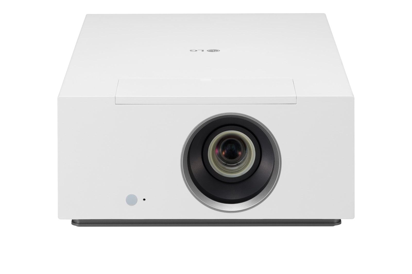 Vorderseite von LG HU710PW CineBeam-Laserprojektor mit 4K UHD für ein hybrides Heimkino HU710PW