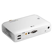 LG Ultra Portabler LED Projektor mit integriertem Akku und 720p HD Auflösung, PH510PG