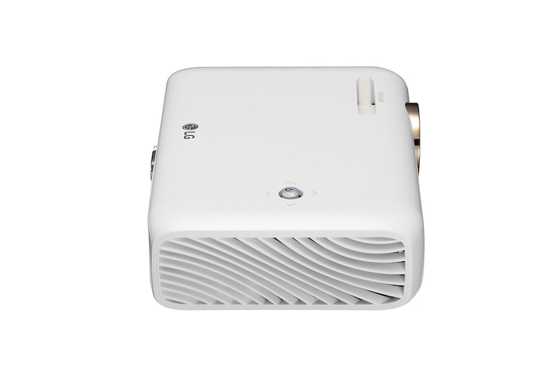 LG Ultra Portabler LED Projektor mit integriertem Akku und 720p HD Auflösung, PH510PG