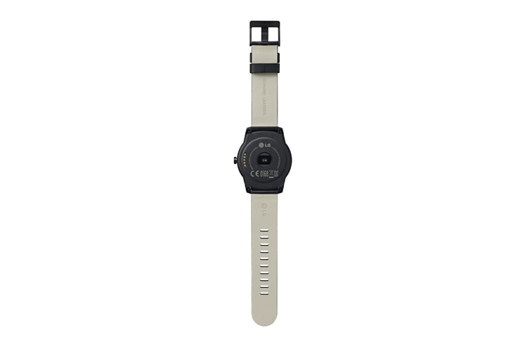 LG G Watch R Android Wear Armbanduhr mit rundem 1,3 Zoll P-OLED Display und zeitlosem Design, W110