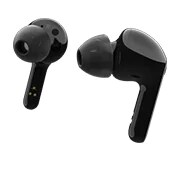 LG TONE Free FN7 | schwarz | Wireless Earbuds mit MERIDIAN-Sound und Noise Cancelling, HBS-FN7 Black
