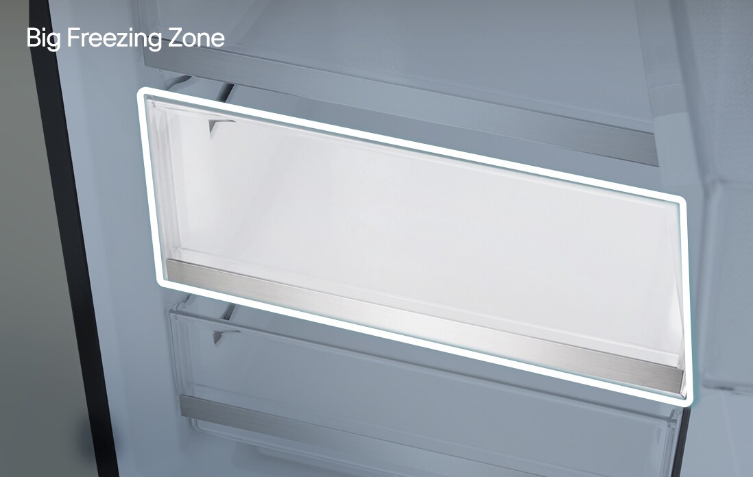 Bereich FRESHConverter® im Inneren des Kühlschranks.