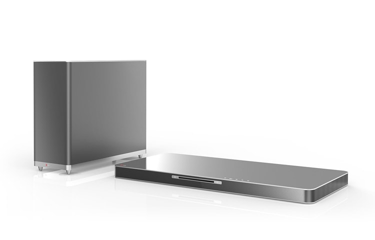 LG SoundPlate™ All-In-One SoundPlate™ mit 4.1 Soundsystem, kabellosem Subwoofer und 3D Blu-ray Player, LAB540