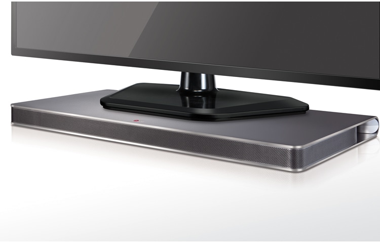 LG SoundPlate™ 4.1 Soundsystem in silber mit integrierten Dual-Subwoofern und schlankem Design (nur 35mm hoch), LAP341
