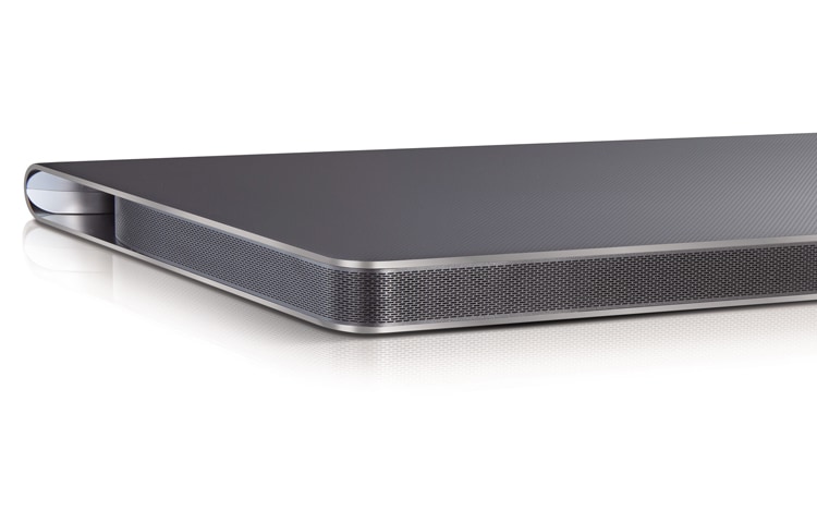 LG SoundPlate™ 4.1 Soundsystem in silber mit integrierten Dual-Subwoofern und schlankem Design (nur 35mm hoch), LAP341