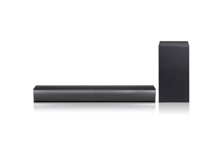Vorderseite von Soundbar mit 320 Watt und 2.1-Kanal-Tonsystem SJ7