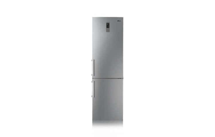 Vorderseite von 2m Kühl-Gefrierkombination mit Edelstahl-Front, 360l Nutzinhalt GB5240AECZ