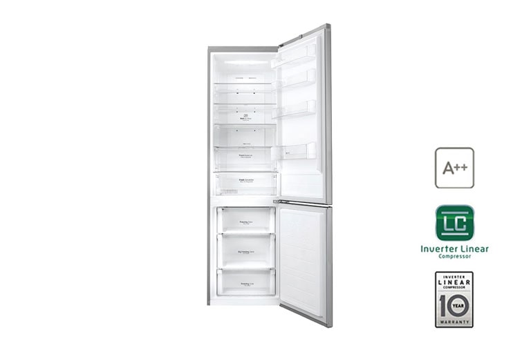 LG Kühl-Gefrierkombination mit Total No Frost und FRESH Converter, GBB59PZMZS
