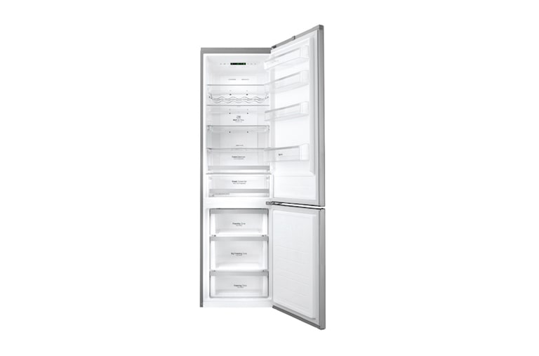 LG Kühl-Gefrierkombination | 343L Kapazität | Total No Frost | Saffiano Oberfläche, GBB60SAGFS