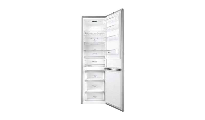 LG Kühl-Gefrierkombination | 343L Kapazität | Total No Frost | Saffiano Oberfläche, GBB60SAGFS