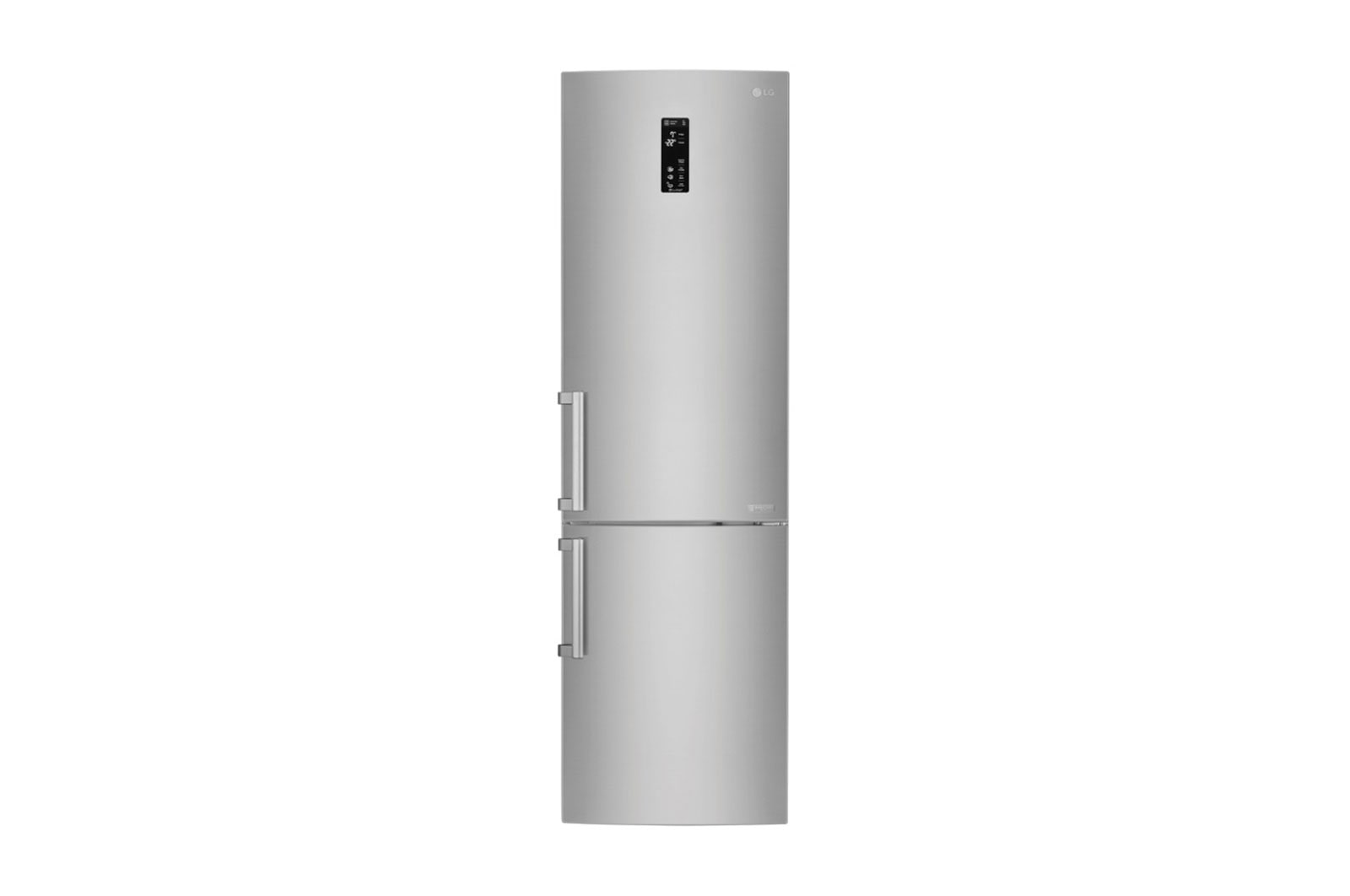 Vorderseite von Kühl-Gefrierkombination mit digitalem Touch-Display und Total No Frost GBB60SAYXE