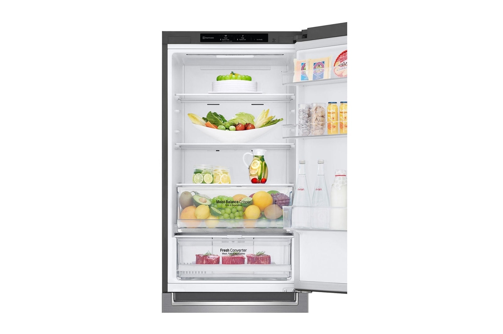 LG 341L Nutzinhalt | DoorCooling+™ | Moist Balance Crisper™ | FRESHConverter™ | Total No Frost | Smart Inverter Compressor | GBB61PZGCN1-APZQEUZ, GBB61PZGCN1