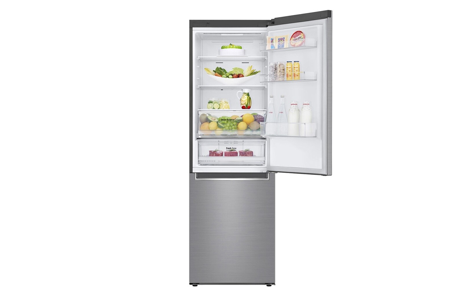 LG Kühl-Gefrierkombination | 341 Liter Nutzinhalt | LINEARCooling™ | SmartThinQ™, GBB61PZHZN