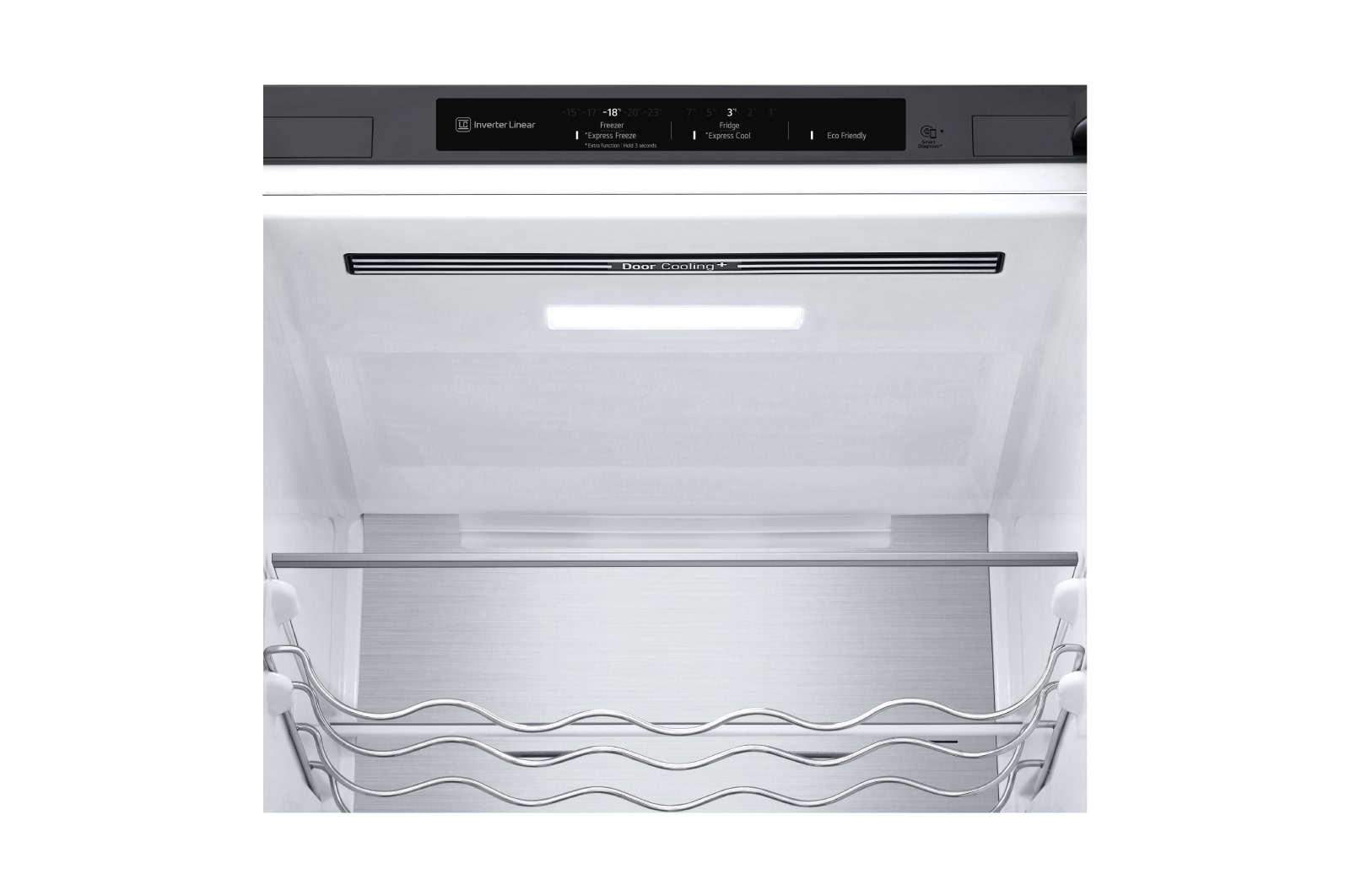 LG ​​Kühl-Gefrierkombination | ​384​ Liter Nutzinhalt | Energieeffizienzklasse​ C​ | ​Steel​ | ​203 cm​ hoch | ​ Smart Inverter Kompressor​ | ​GBB72PZECN1, GBB72PZECN1