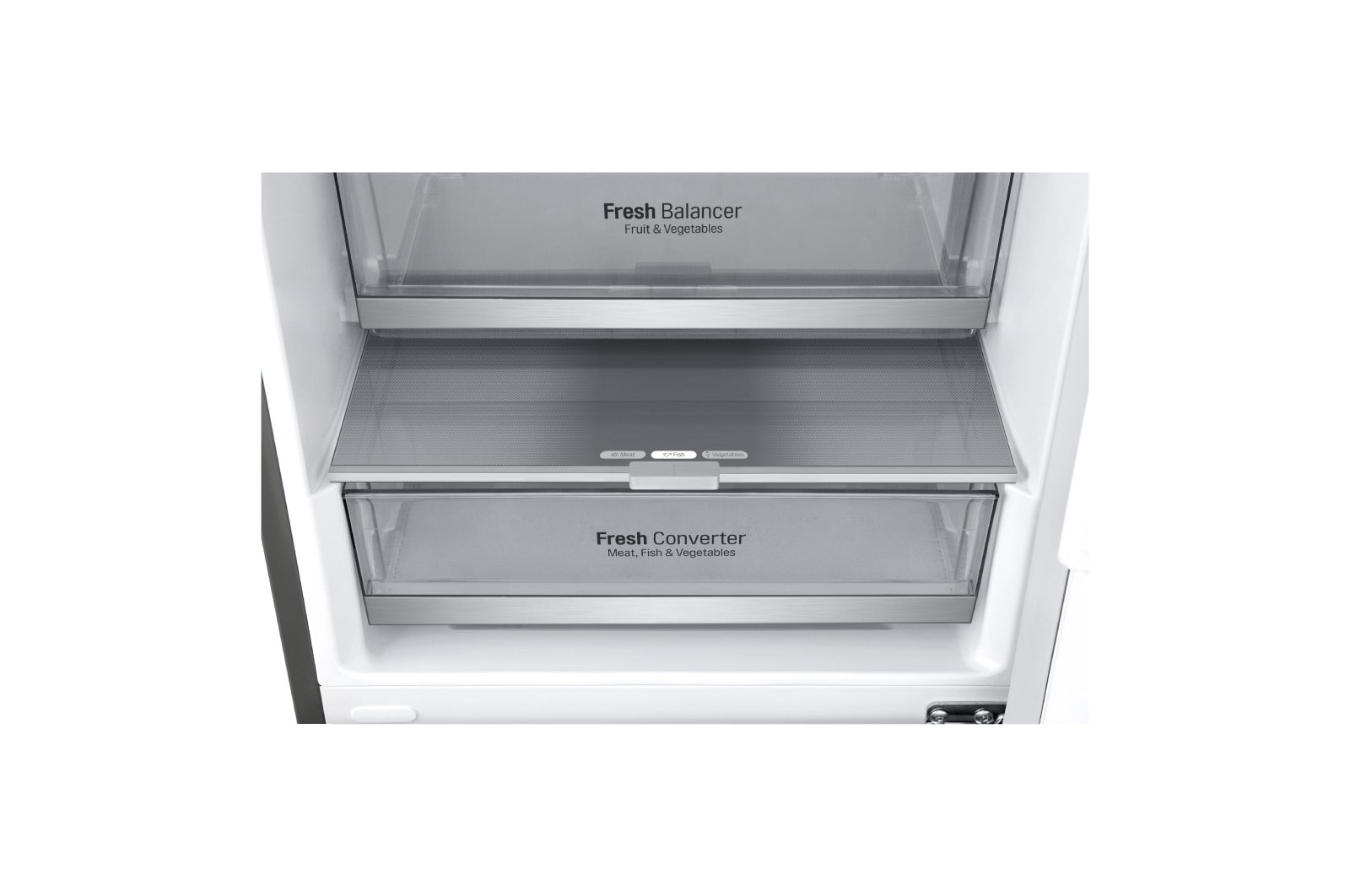 LG ​​Kühl-Gefrierkombination | ​384​ Liter Nutzinhalt | Energieeffizienzklasse​ C​ | ​Steel​ | ​203 cm​ hoch | ​ Smart Inverter Kompressor​ | ​GBB72PZECN1, GBB72PZECN1