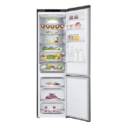 LG ​​Kühl-Gefrierkombination | ​384​ Liter Nutzinhalt | Energieeffizienzklasse​ C​ | ​Steel​ | ​203 cm​ hoch | ​ Smart Inverter Kompressor​ | ​GBB72PZECN1, GBB72PZECN1
