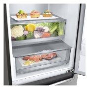LG ​​Kühl-Gefrierkombination | ​384​ Liter Nutzinhalt | Energieeffizienzklasse​ C​ | ​Steel​ | ​203 cm​ hoch | ​ Smart Inverter Kompressor​ | ​GBB72PZECN1, GBB72PZECN1